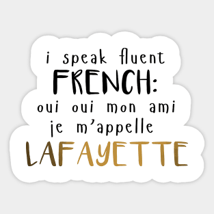 Fluent French Sticker